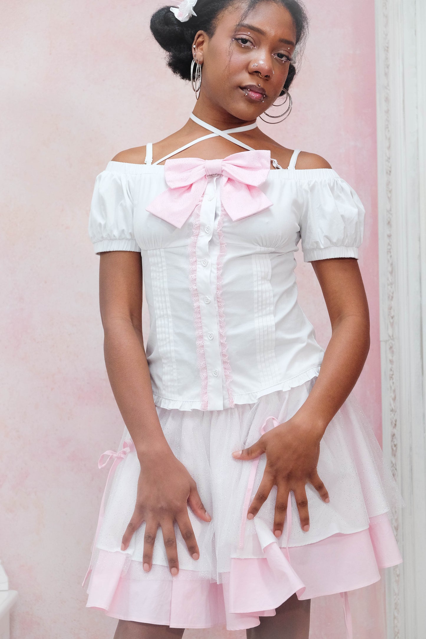 TOP ONLY// Sparkling Ribbon Top (PREORDER)