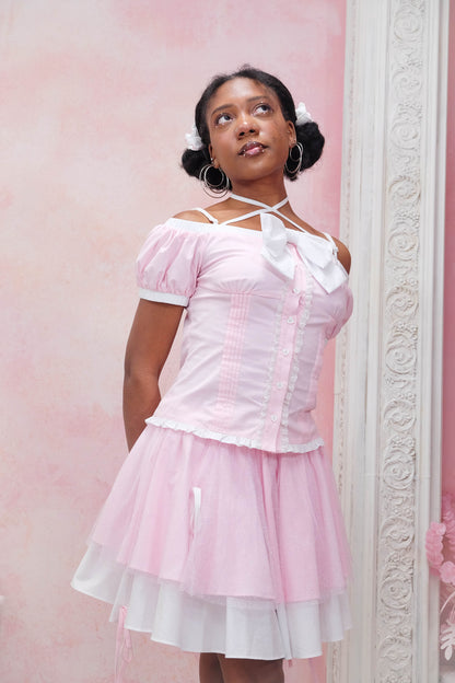 TOP ONLY// Sparkling Ribbon Top (PREORDER)