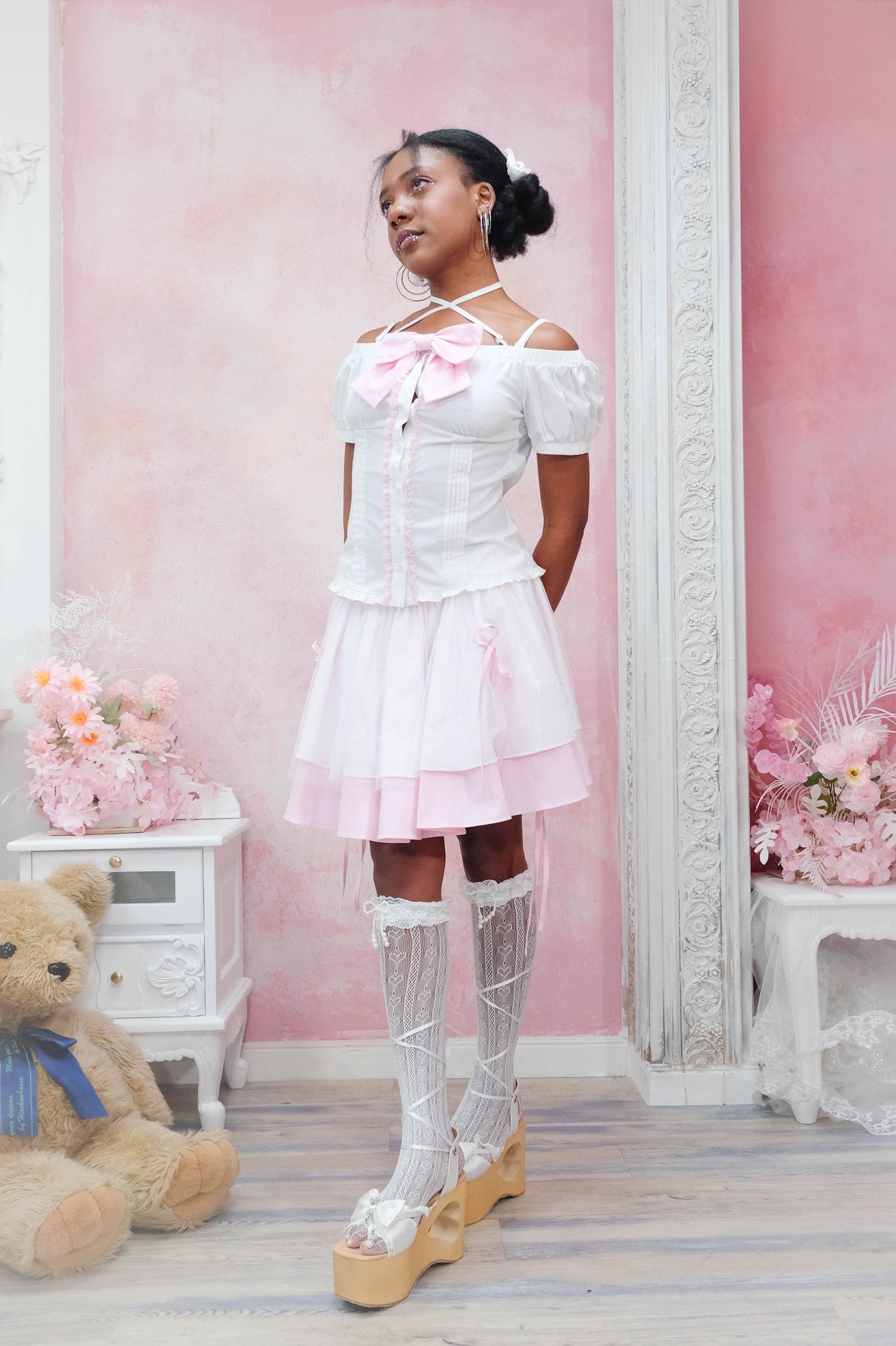 Sparkling Ribbon Set (White) (PREORDER)