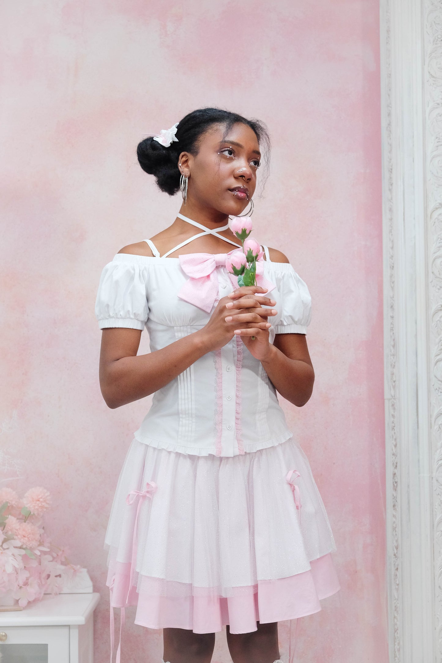 Sparkling Ribbon Set (White) (PREORDER)