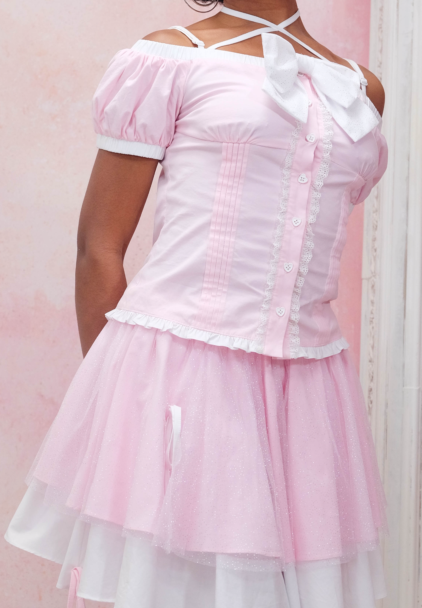 TOP ONLY// Sparkling Ribbon Top (PREORDER)