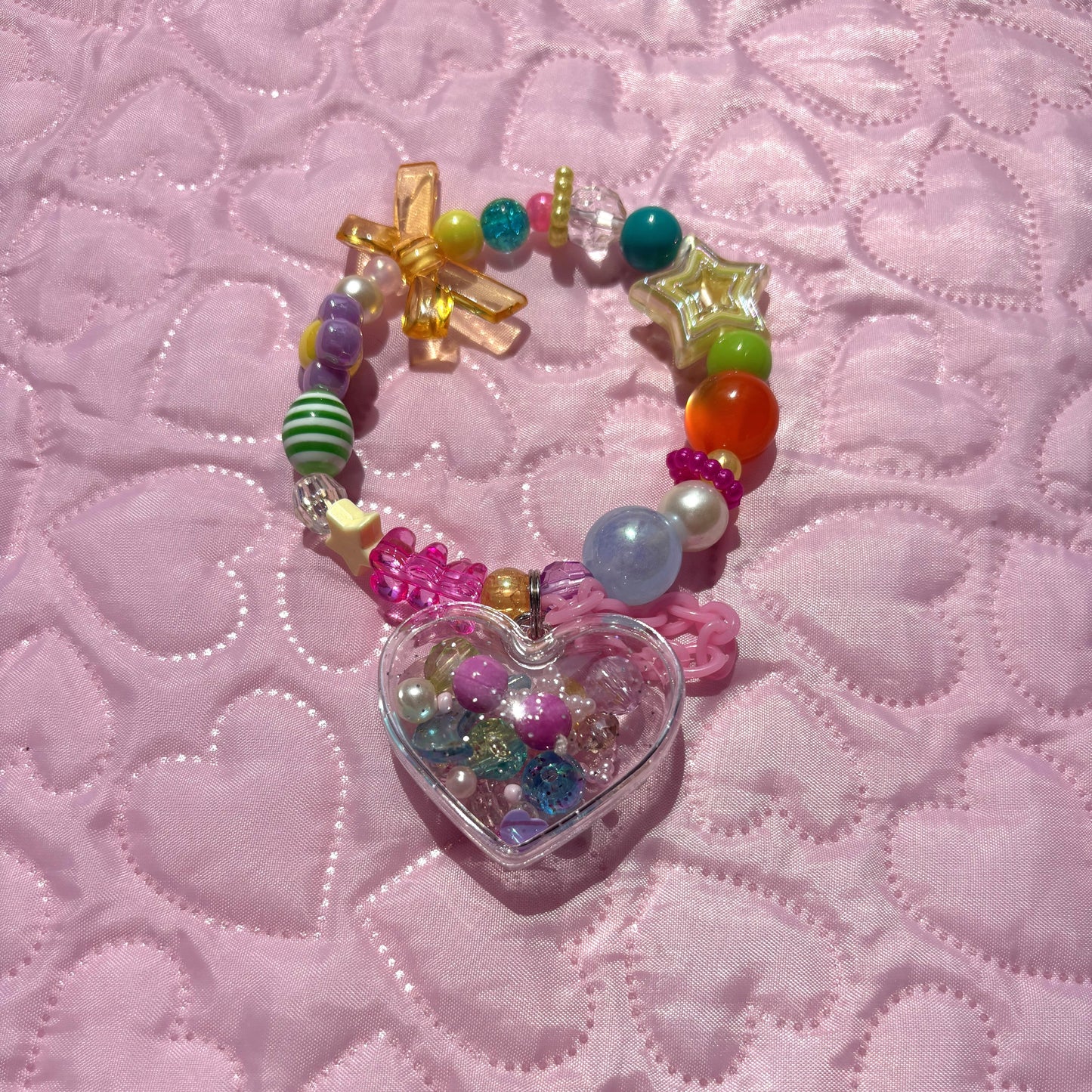 Shaka Shaka Heart Capsule Bracelet // HANDMADE