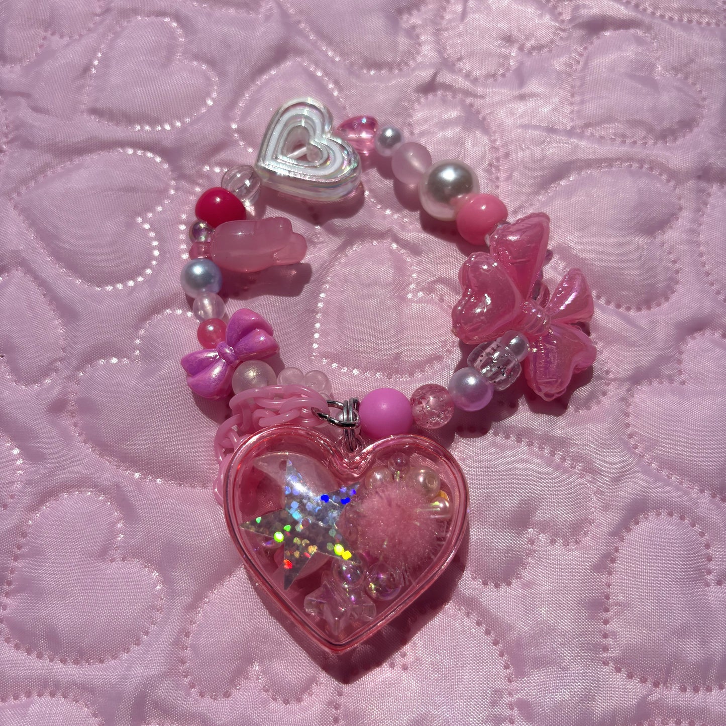 Shaka Shaka Heart Capsule Bracelet // HANDMADE