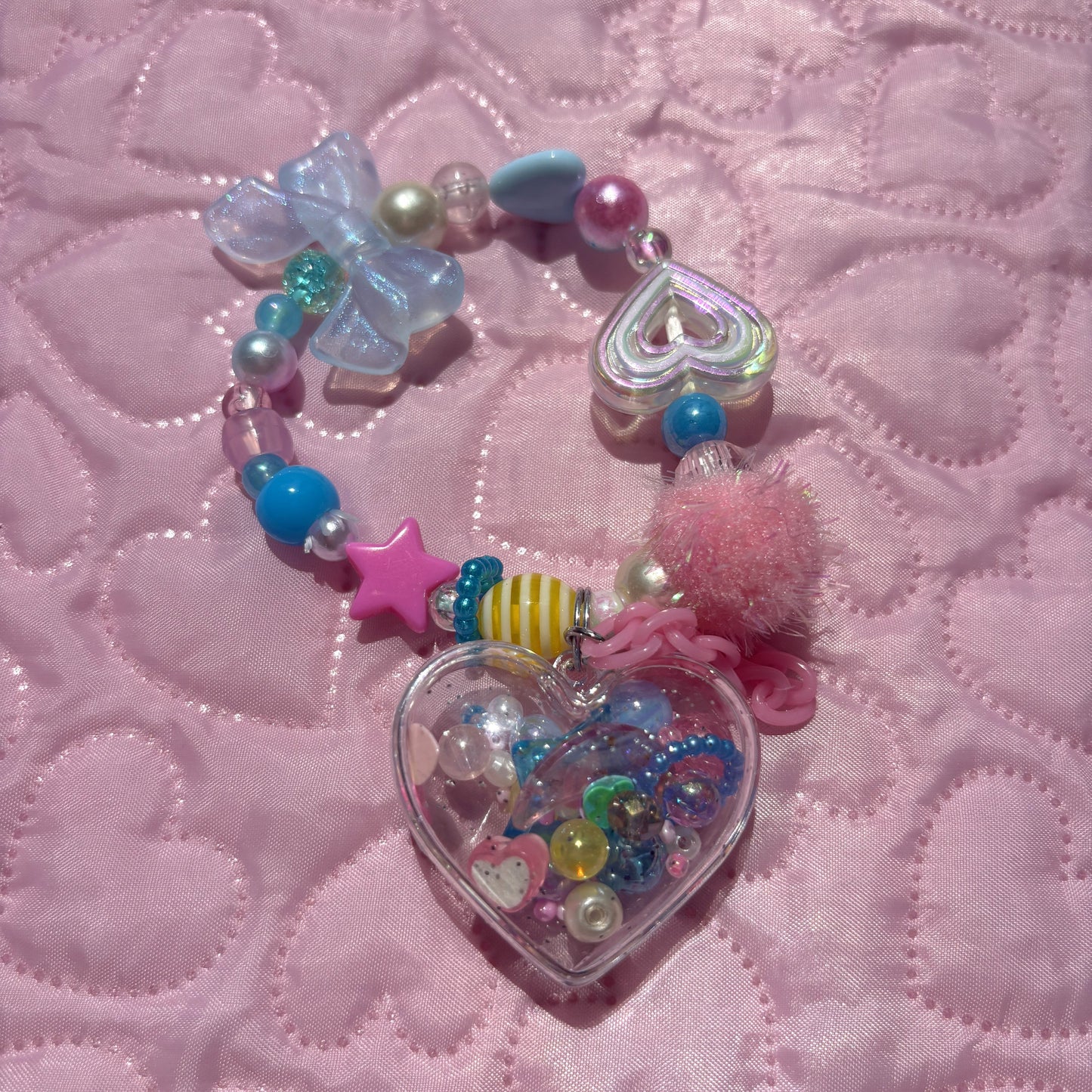 Shaka Shaka Heart Capsule Bracelet // HANDMADE